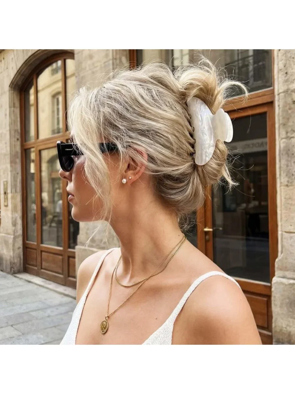 Stylish Medium Acrylic Claw Clips for Women & Girls - 2 Pack Hair Accessories